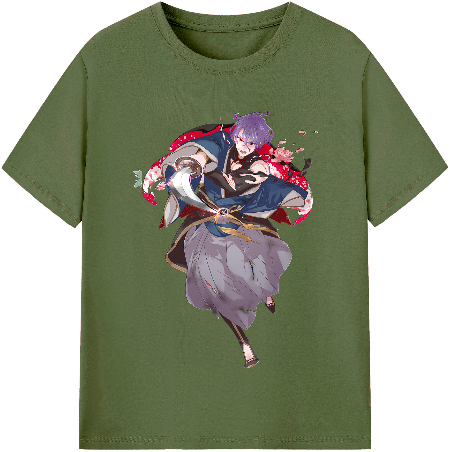 （画像用） 刀剣乱舞 Touken Ranbu 綿100％半袖Tシャツ（フロントプリント）